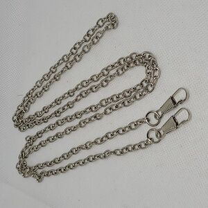 Silver Tone Chain Strap for Women Bags 48"